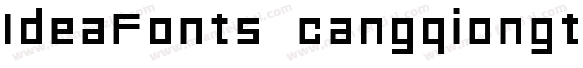 IdeaFonts cangqiongt字体转换